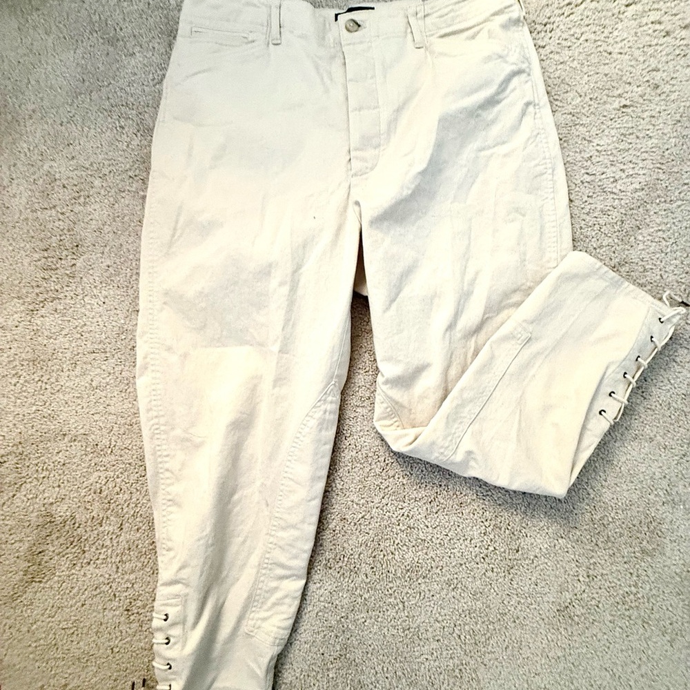 Women’s Cream Ankle Pants